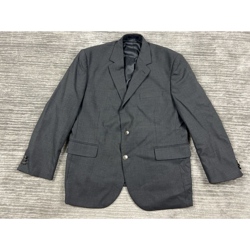Arrow Blazer Mens‎ 44S Gray Silver Buttons Wool Blend Jacket Sports Coat